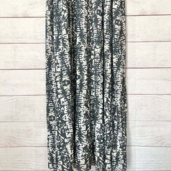 Zara Black & White Printed Trapeze Sleeveless Maxi Dress S - Picture 5 of 8